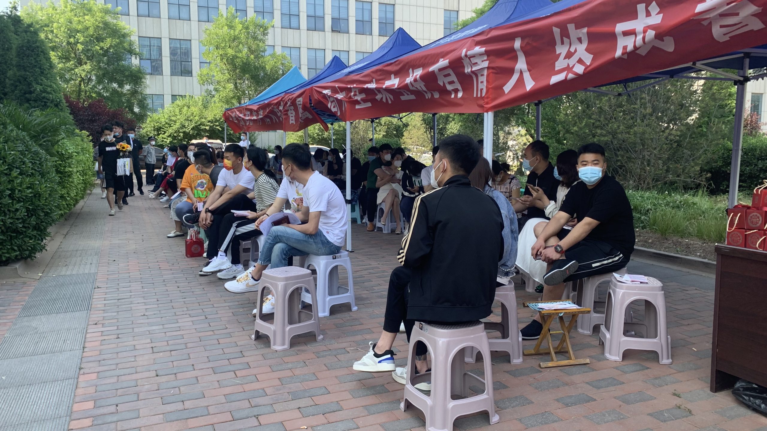 浪漫“520”我们结婚了!滨州阳信：新人扎堆领证场面火爆!