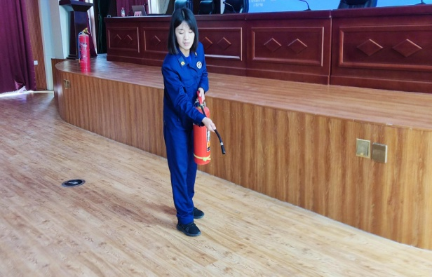 阳信县信城街道社区卫生服务中心开展消防安全知识培训